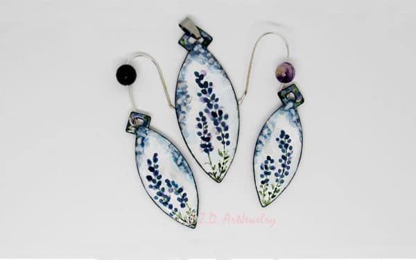 Lavender enamel set