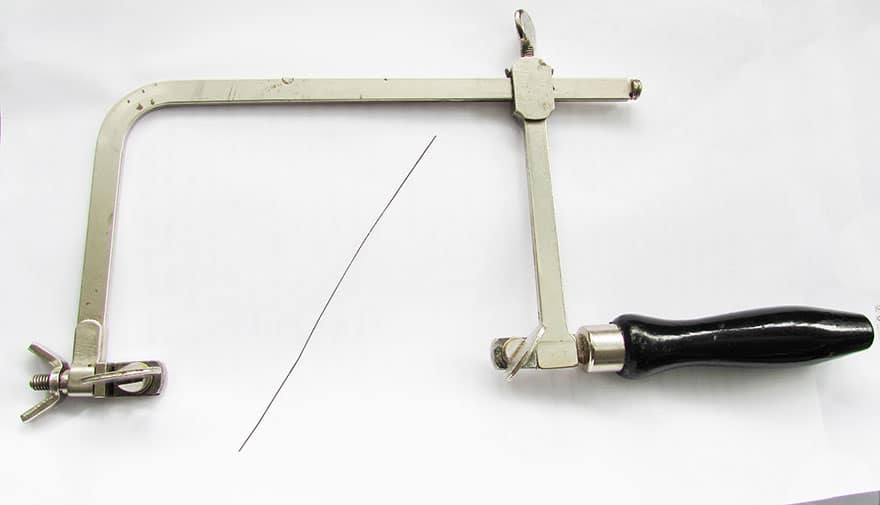 Using jeweler's saw