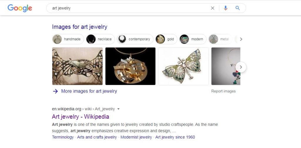 what is art jewelry?