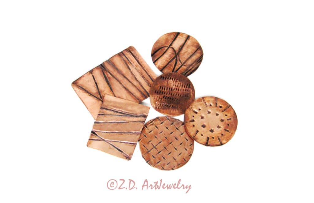 Texturing metal using few common household items