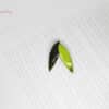 Green enamel leaf earrings