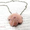 Pink leaf jewelry set - Image 4