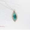 Silver enamel pendant