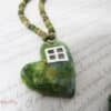 Green heart pendant