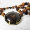 smokey heart necklace