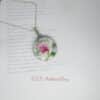 Magnolia cloisonne pendant - Image 2
