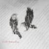 Silver eagle earrings