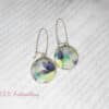 Purple flowers earrings - Image 2