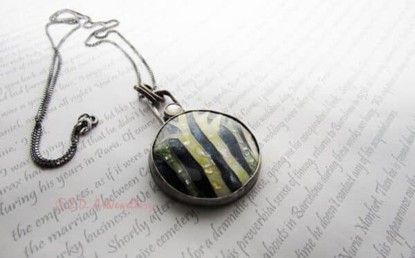 Trees enamel necklace