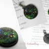 starry night cloisonne pendant