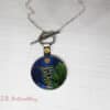 Wolf moon enamel pendant - Image 2