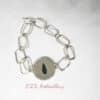 Moon and pines enamel and silver bracelet - Image 3