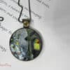 Coloured window cloisonne pendant